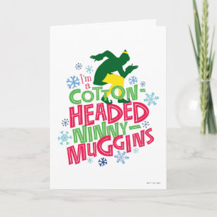 Tarjeta Buddy the Elf   Cabecera de algodón Ninny-Muggins