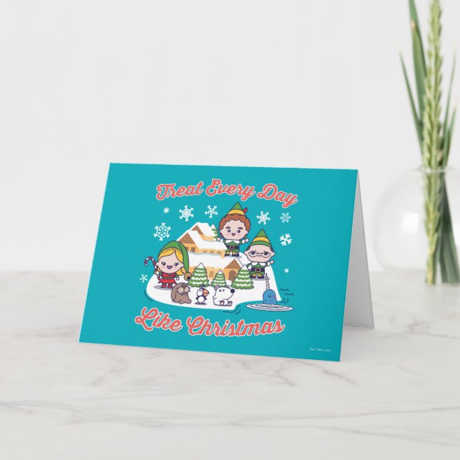 Tarjeta Buddy the Elf Chibi Graphic (Anverso)