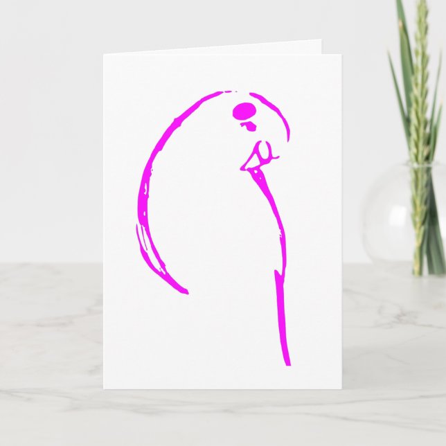 Tarjeta Budgie Birthday Card (Anverso)