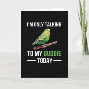 Tarjeta Budgie Propietario de Budgie Lover Parakeet Bird B