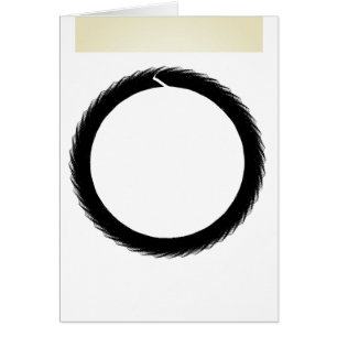Tarjeta budista de matemáticas enso