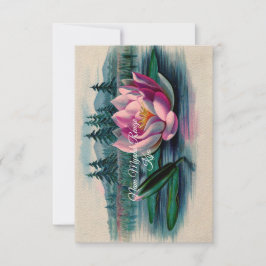 Tarjeta budista Lotus Nam Myoho Renge Kyo