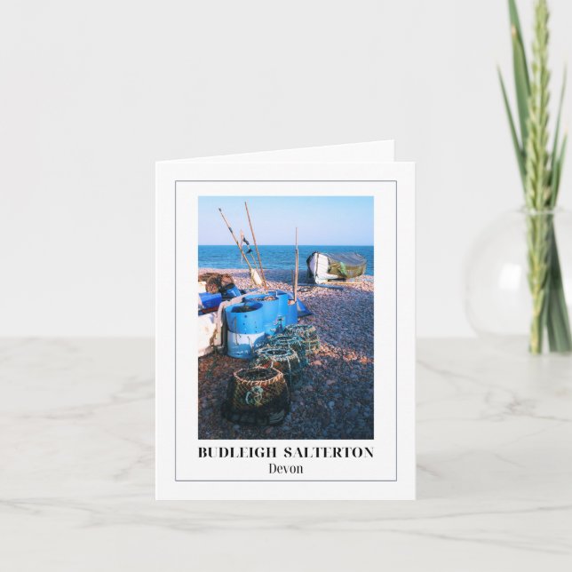Tarjeta Budleigh Salterton, Devon, Cornualles (Anverso)