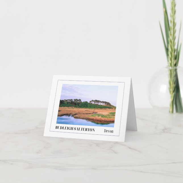 Tarjeta Budleigh Salterton, Devon, Inglaterra (Anverso)