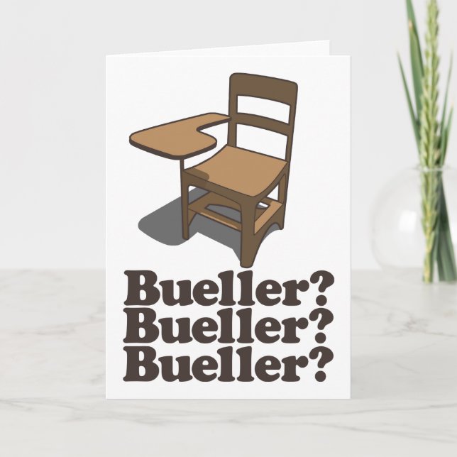 Tarjeta ¿Bueller? ¿Bueller? ¿Bueller? (Anverso)