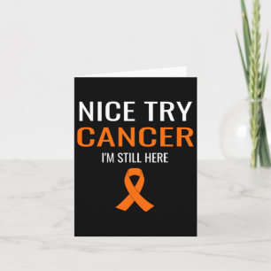 Tarjeta Buen intento de detección de leucemia en cáncer