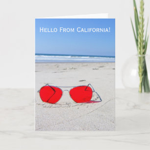 Tarjeta ¡Buen Saludo Desde California Greeting Card!