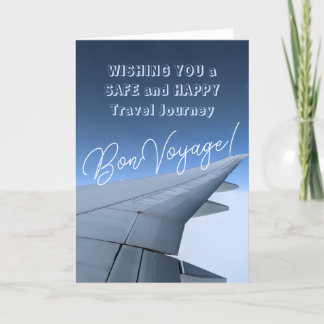 Tarjeta ¡Buen viaje! Deseándole Felices y Seguros Viajes 