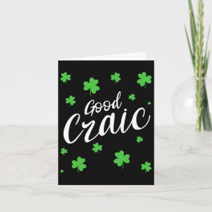 Tarjeta Buena Diversión Slang Irlandés Shamrocks Día de Sa
