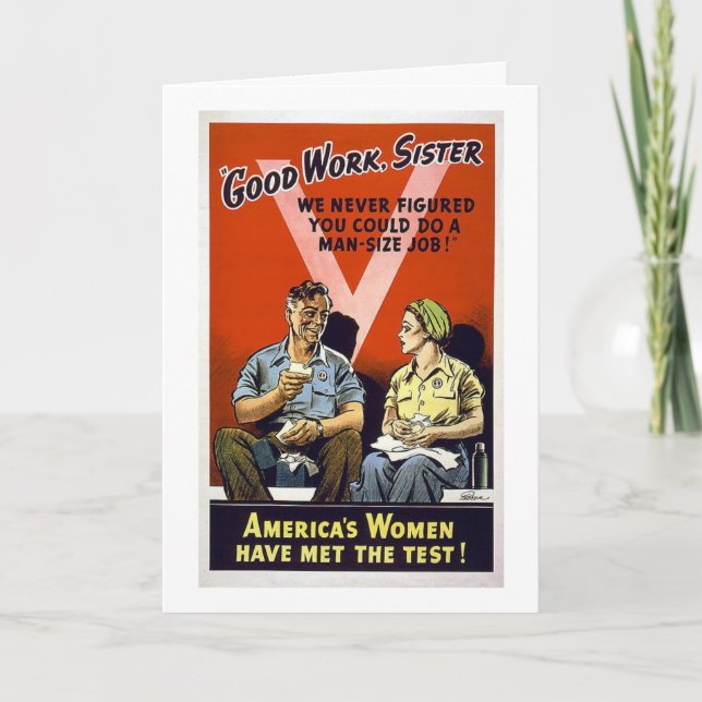 Tarjeta Buena hermana de trabajo (Anverso)