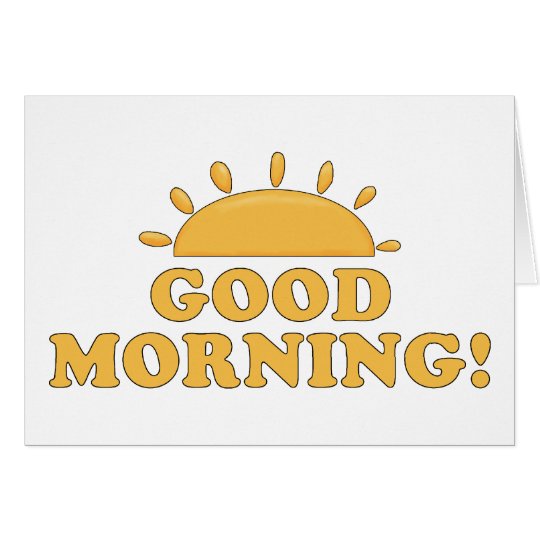Tarjeta Buena mañana Sun