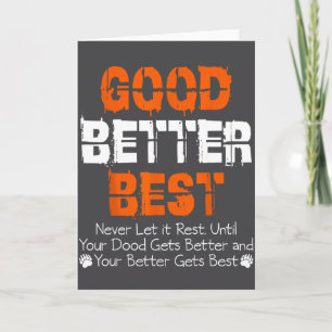 Tarjeta Buena Mejor Nunca Dejar Que Descanse Motivación ci