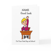 Buena suerte en el primer día de clases