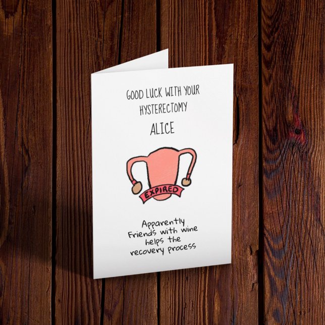Tarjeta Buena Suerte en la Recuperación de la Histerectomí (Subido por el creador)