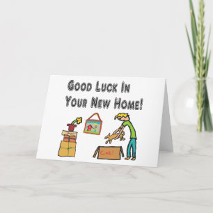 Tarjeta Buena Suerte En Tu Nuevo Hogar