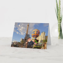 Tarjeta Buena suerte en Vegas.