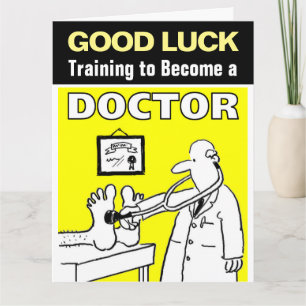 Tarjeta Buena Suerte Formándote Para Ser un Médico
