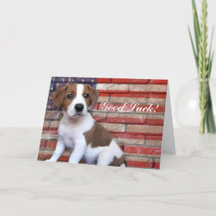Tarjeta Buena suerte Jack Russell Terrier