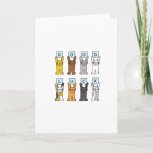 Tarjeta Buena suerte Personalizados Kittens