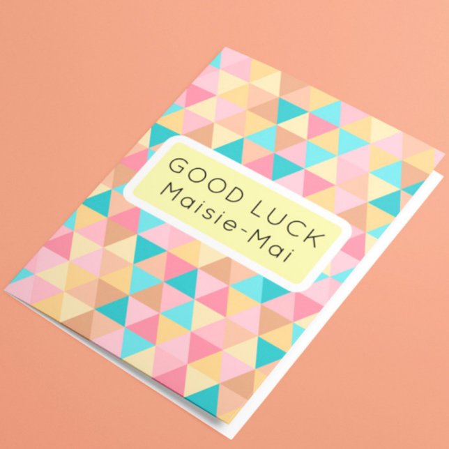 Tarjeta Buena suerte Resumen Pastel (Subido por el creador)