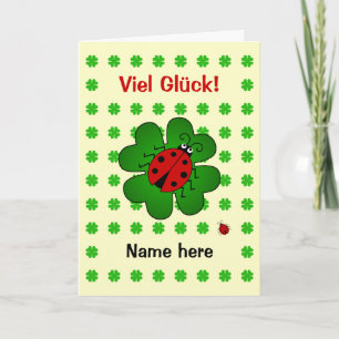 Tarjeta Buena suerte Viel personalizado Gluck