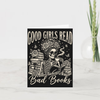 Tarjeta Buenas Chicas Leen Libros Malos Lector de Smut Div
