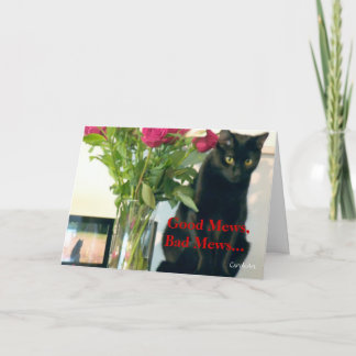 Tarjeta "Buenas mascotas/malas mascotas" Cumpleaños
