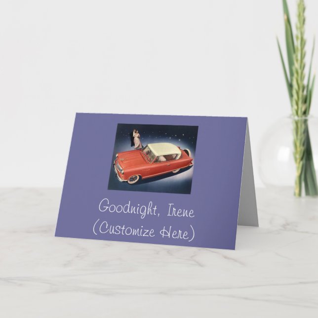 Tarjeta ¡"Buenas noches, Irene! " (Anverso)