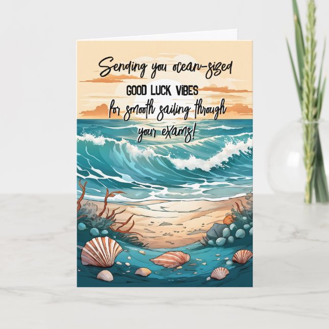 Tarjeta buenas vibraciones GCSE ALevel SAT (Anverso)