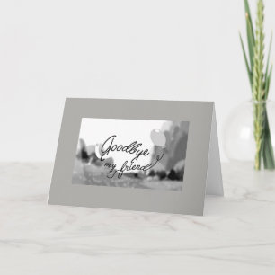 TARJETA **BUENO ADIÓS DE MI AMIGO** QUE TE DESEES LO MEJOR