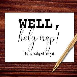 Tarjeta Bueno, Holy Crap Minimal Sympathy