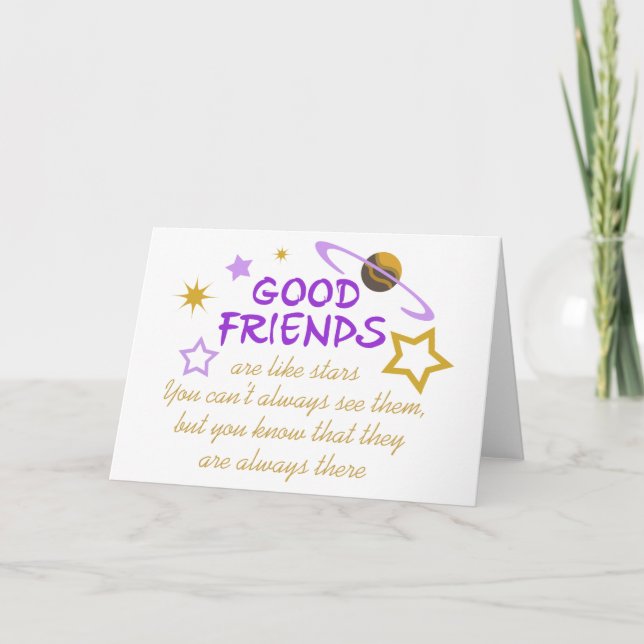 Tarjeta Buenos amigos (Anverso)