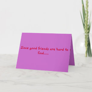 Tarjeta buenos amigos