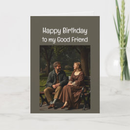 Tarjeta Buenos amigos Amor por cumpleaños