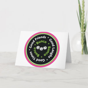 Tarjeta buenos amigos del bunco