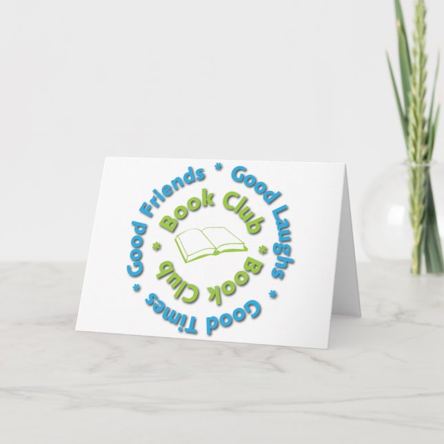 Tarjeta buenos amigos del club de libros (Anverso)
