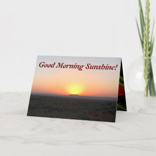 Tarjeta Buenos días al sol