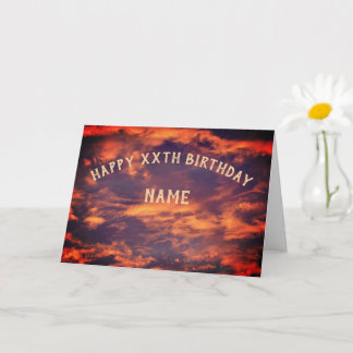 Tarjeta Buenos días cumpleaños personalizado de Sky