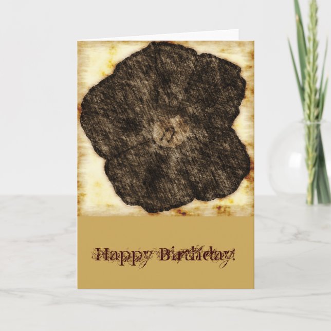 Tarjeta Buenos días Glory Old Sketch Cumpleaños (Anverso)