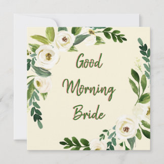 Tarjeta Buenos días Novia