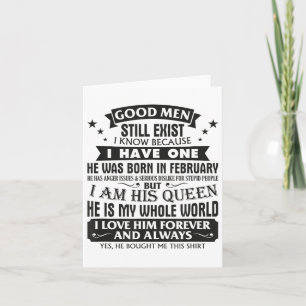 Tarjeta Buenos hombres todavía existen, sé que tengo uno n