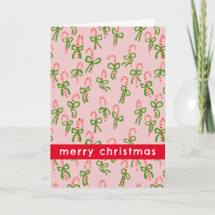 Tarjeta Buenos Navidades Candy Canes Navidad Dulce festivi