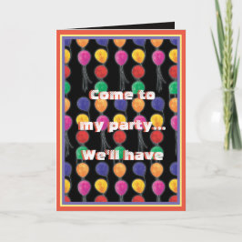 Tarjeta Buenos tiempos para los globos