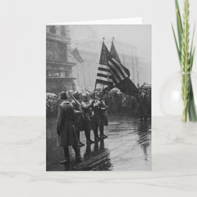 Tarjeta Buffalo Soldiers 367th Infantry African American (Anverso)