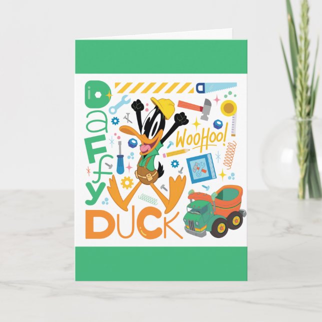 Tarjeta BUGS BUNNY BUILDERS™| DAFFY DUCK™ Herramientas de  (Anverso)