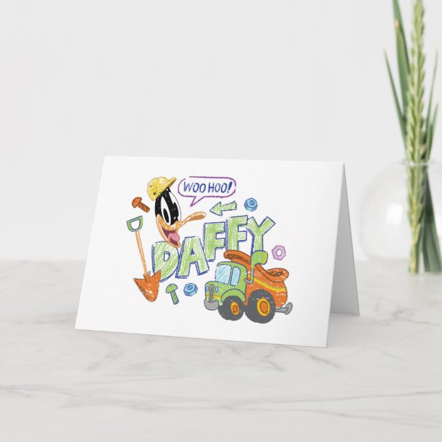 Tarjeta BUGS BUNNY BUILDERS™| DAFFY DUCK™ Sketch Art (Anverso)