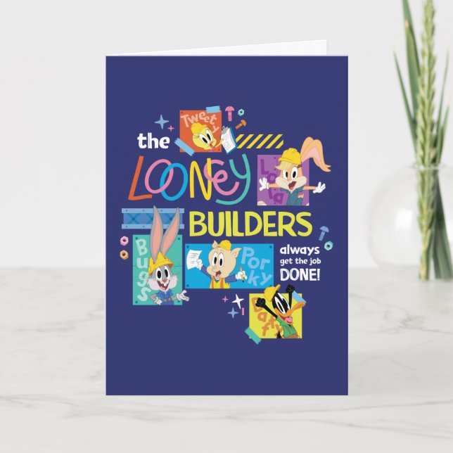Tarjeta BUGS BUNNY BUILDERS™| El Collage de Looney Builder (Anverso)