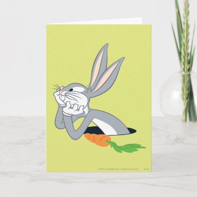 Tarjeta BUGS BUNNY™ con Zanahoria (Anverso)