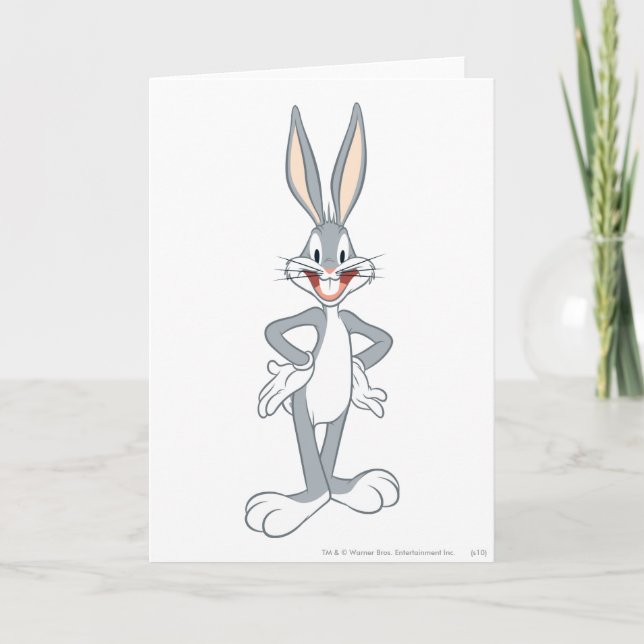 Tarjeta BUGS BUNNY™ de pie (Anverso)