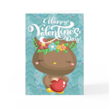 Búho Boho Feliz Día de San Valentín